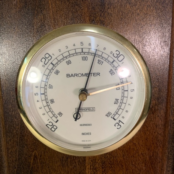Springfield Weather Station Thermometer Barometer Hydrometer USA - Picture 3 of 14